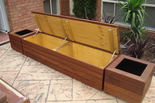 Courtyard  Storage Benches